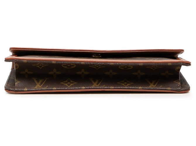 Louis Vuitton Brown Monogram Pochette Dame PM Castaño - vista 3