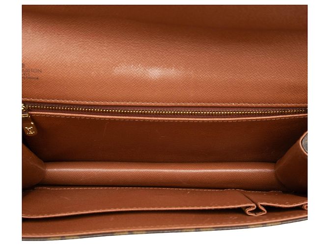 Louis Vuitton Brown Monogram Pochette Dame PM Castaño - vista 4