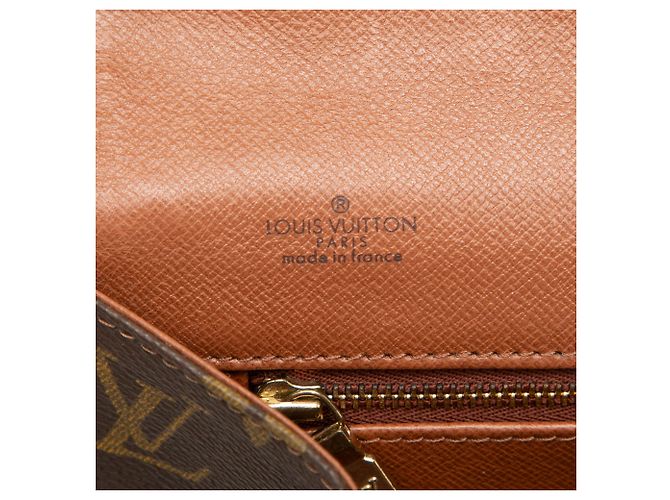 Louis Vuitton Brown Monogram Pochette Dame PM Castaño - vista 5