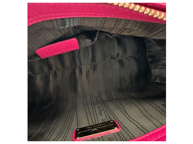 Borsa in pelle rosa Salvatore Ferragamo Double Gancini - vista 11