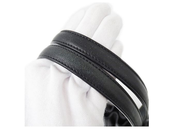 Gancini Borsa in pelle nera Salvatore Ferragamo Nero - vista 11