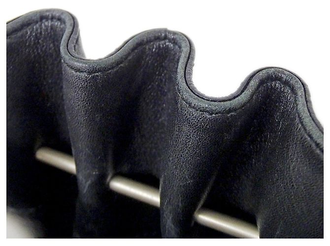 Gancini Borsa in pelle nera Salvatore Ferragamo Nero - vista 13