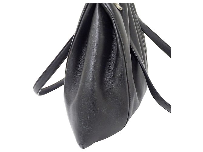 Gancini Borsa in pelle nera Salvatore Ferragamo Nero - vista 8