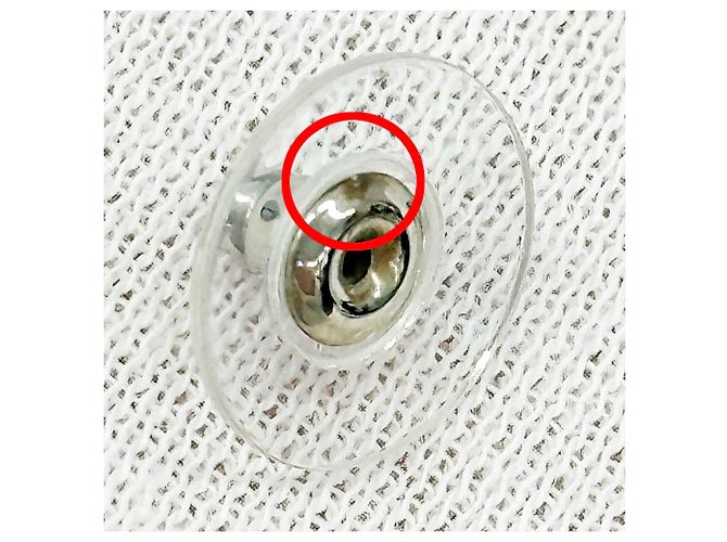 Pendientes de botón Miu Miu plateados Plata - vista 11