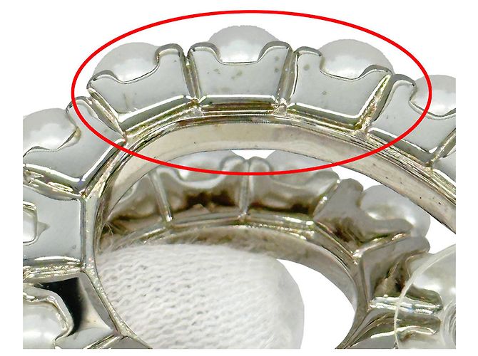 Pendientes de botón Miu Miu plateados Plata - vista 7