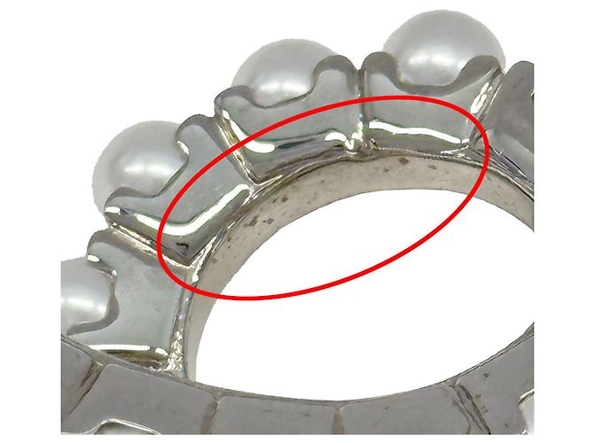 Pendientes de botón Miu Miu plateados Plata - vista 8