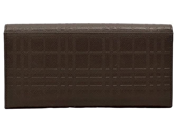 Cartera larga de piel Burberry Castaño - vista 2