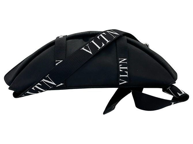 Borsa a mano Valentino Garavani in nylon nero - vista 3