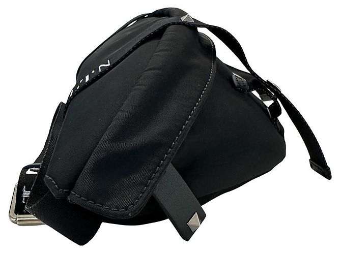 Borsa a mano Valentino Garavani in nylon nero - vista 5
