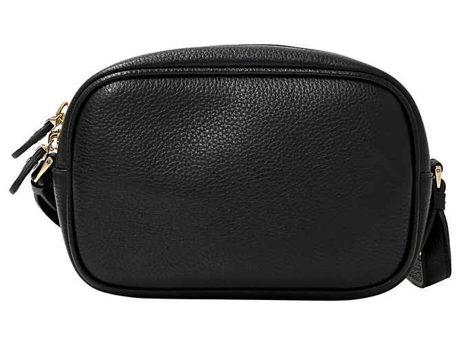 Gancini Mini borsa in pelle nera Salvatore Ferragamo Nero - vista 2