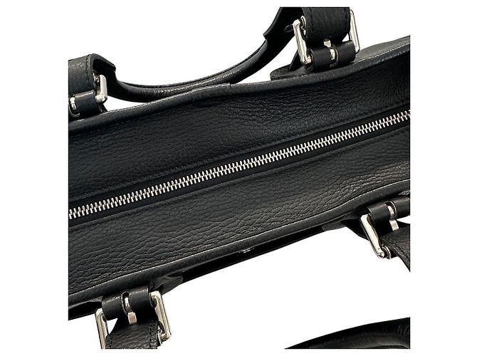 Burberry Handtasche aus schwarzem Leder - Ansicht 9