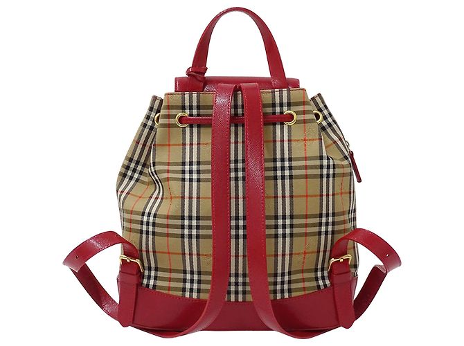 Zaino Mini Burberry Rosso Beige - vista 2