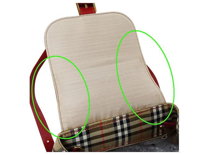 Zaino Mini Burberry Rosso Beige - vista 7