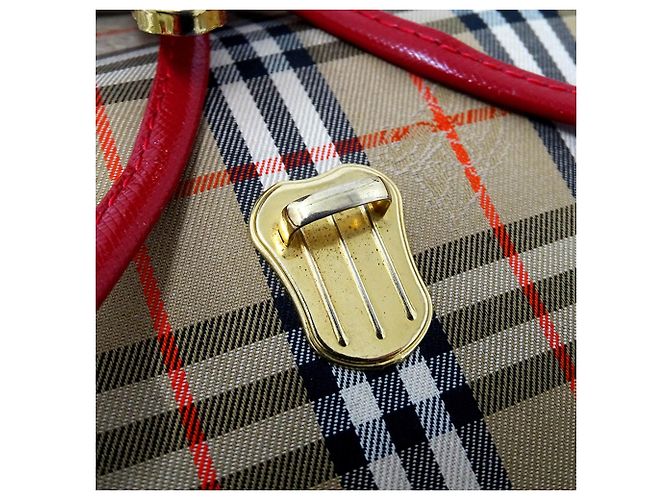 Zaino Mini Burberry Rosso Beige - vista 8