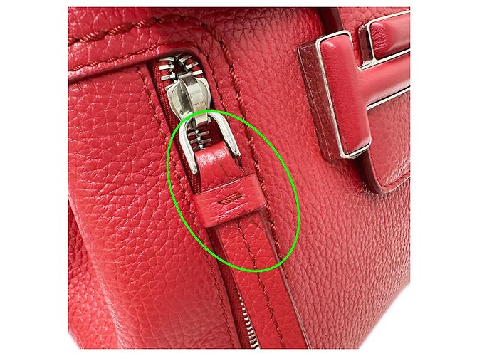 Tod's Handtasche aus rotem Leder - Ansicht 10