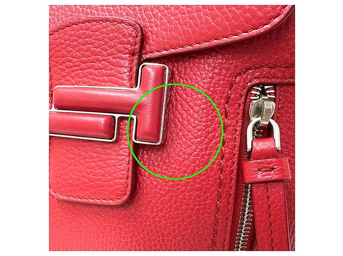 Tod's Handtasche aus rotem Leder - Ansicht 11