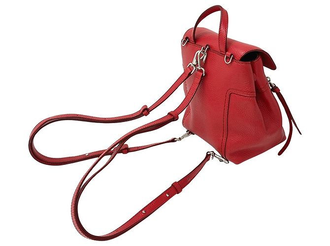 Tod's Handtasche aus rotem Leder - Ansicht 4