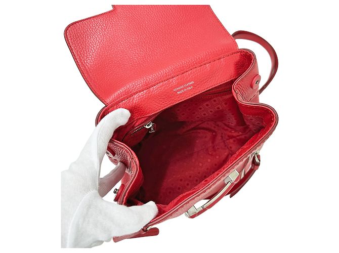Tod's Handtasche aus rotem Leder - Ansicht 5