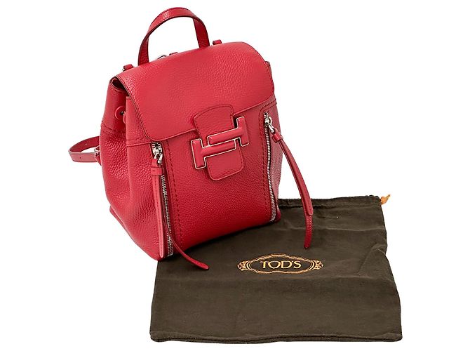 Tod's Handtasche aus rotem Leder - Ansicht 7