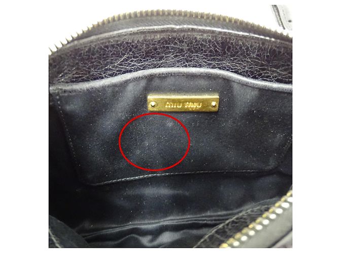 Borsa a mano Miu Miu in pelle nera Nero - vista 10