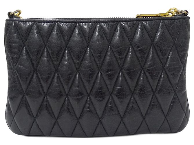 Borsa a mano Miu Miu in pelle nera Nero - vista 2