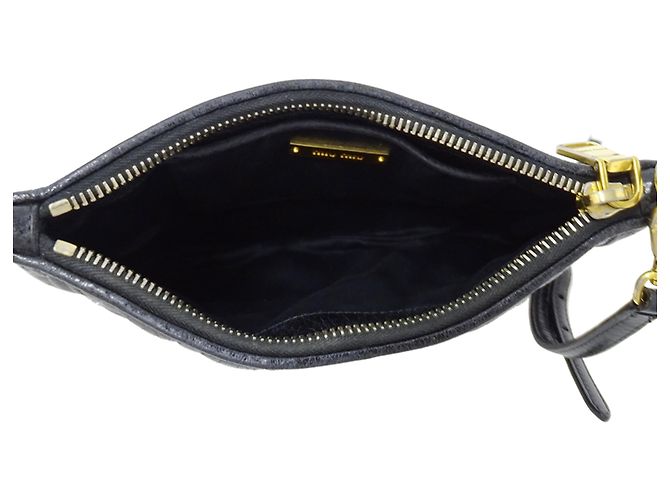 Borsa a mano Miu Miu in pelle nera Nero - vista 6