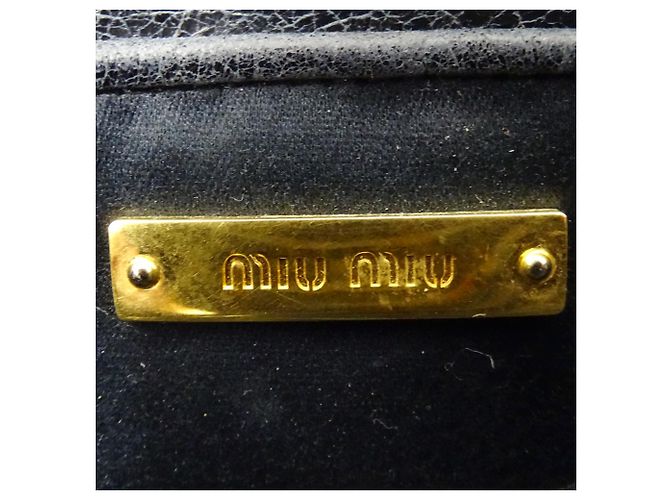 Borsa a mano Miu Miu in pelle nera Nero - vista 7