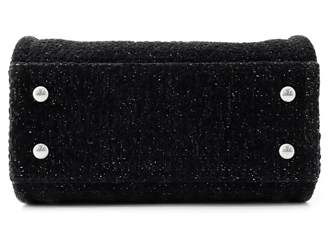 Borsa Tote Mini Chanel Deauville Nero - vista 3