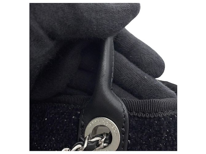 Borsa Tote Mini Chanel Deauville Nero - vista 7