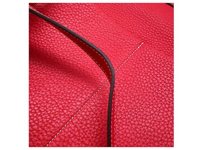 Hermès Borsa Hermes Arzan 31 in Rouge Casaque Rosso - vista 11