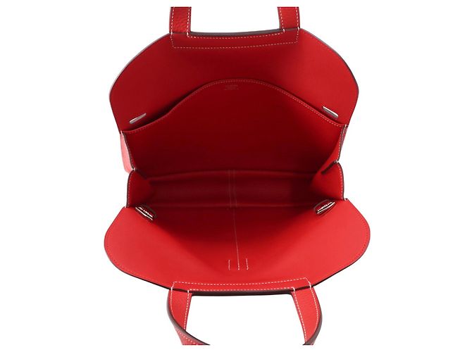 Hermès Borsa Hermes Arzan 31 in Rouge Casaque Rosso - vista 6
