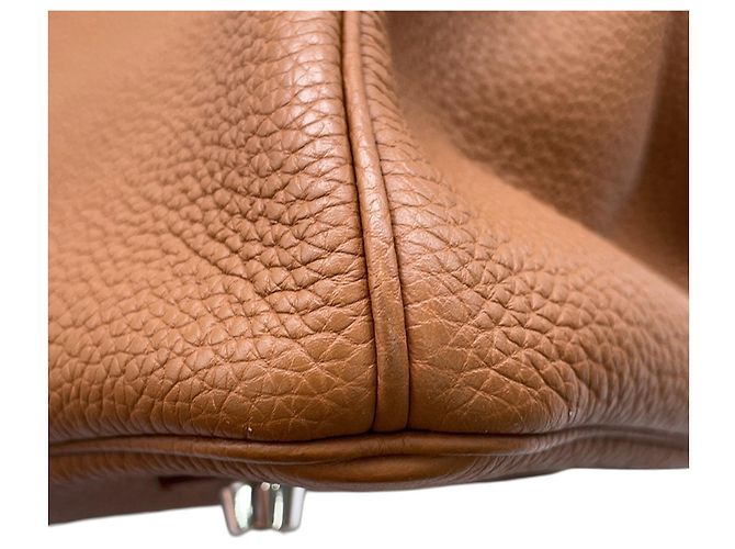 Hermès Borsa Hermes Birkin 35 in Gold e Yellow D'oro Giallo - vista 10