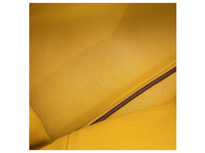Hermès Borsa Hermes Birkin 35 in Gold e Yellow D'oro Giallo - vista 11
