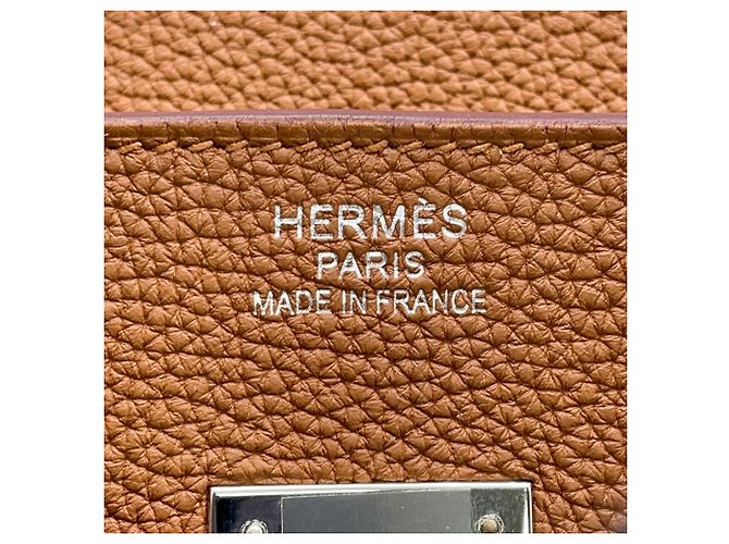 Hermès Borsa Hermes Birkin 35 in Gold e Yellow D'oro Giallo - vista 15