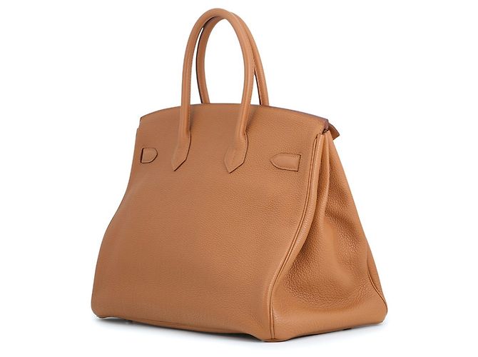 Hermès Borsa Hermes Birkin 35 in Gold e Yellow D'oro Giallo - vista 2