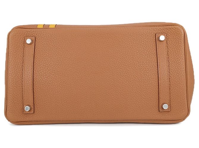 Hermès Borsa Hermes Birkin 35 in Gold e Yellow D'oro Giallo - vista 3