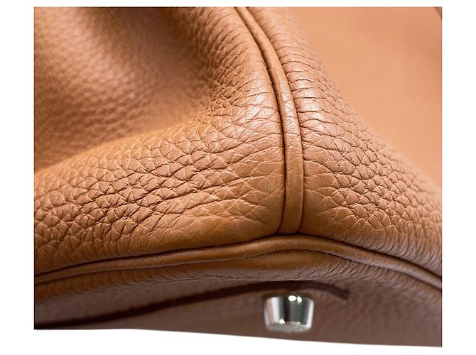 Hermès Borsa Hermes Birkin 35 in Gold e Yellow D'oro Giallo - vista 9