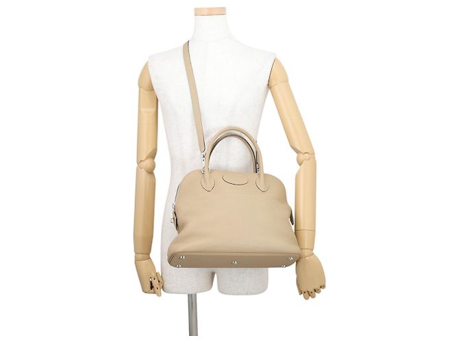 Hermès Borsa Hermes Bolide 31 Verso Trench Beige Taupe - vista 5