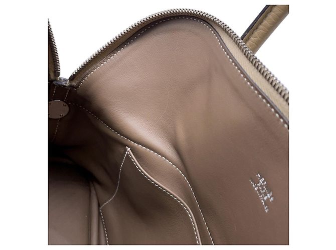 Hermès Borsa Hermes Bolide 31 Verso Trench Beige Taupe - vista 8