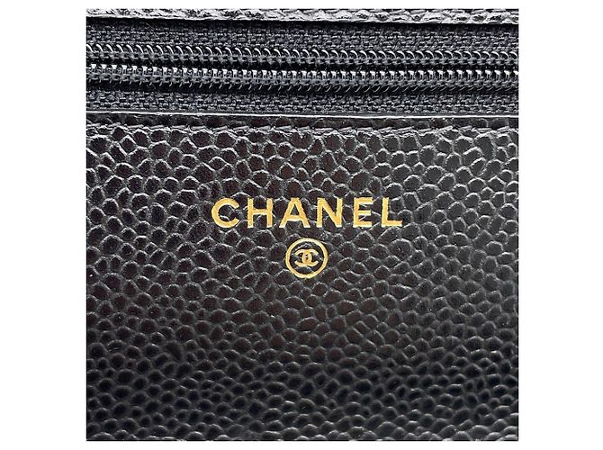 Portafoglio a spalla con catena nera Chanel Nero - vista 14
