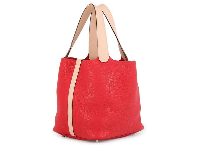 Hermès Bolso Hermes Picotin Lock PM Touch Rosa Roja - vista 2