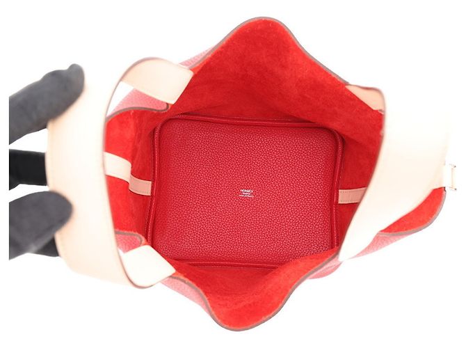 Hermès Bolso Hermes Picotin Lock PM Touch Rosa Roja - vista 5