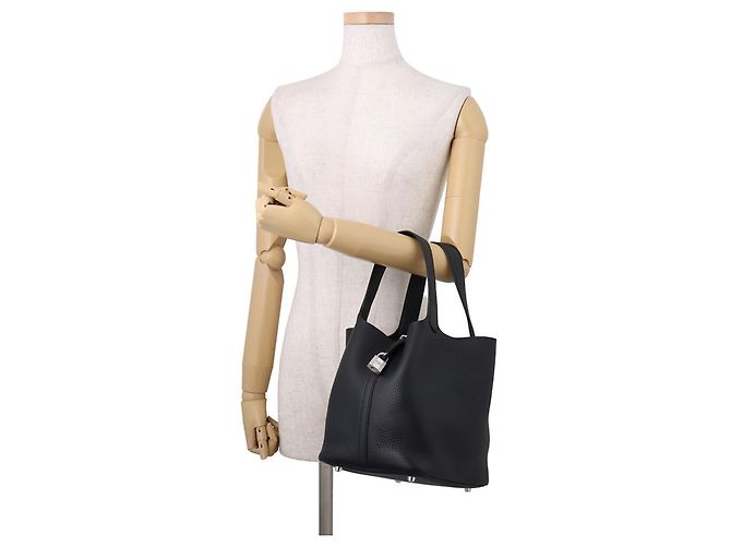 Hermès Sac à main Hermes Picotin Lock MM Noir - vue 4