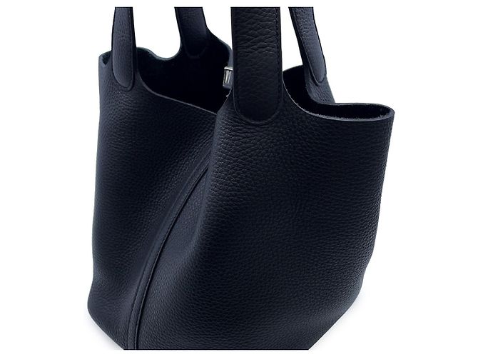 Hermès Sac à main Hermes Picotin Lock MM Noir - vue 6