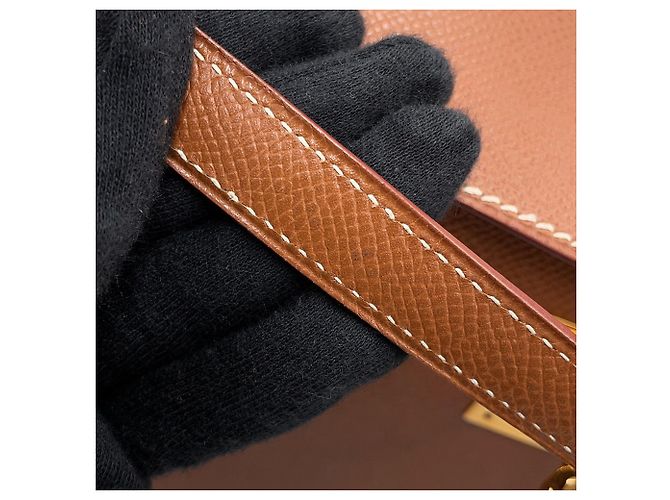 Hermès Borsa Hermes Kelly 32 in pelle Epsom Gold D'oro - vista 14