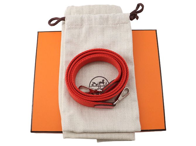 Hermès Borsa a tracolla Hermes Evelyne TPM Rosa Rosso - vista 16