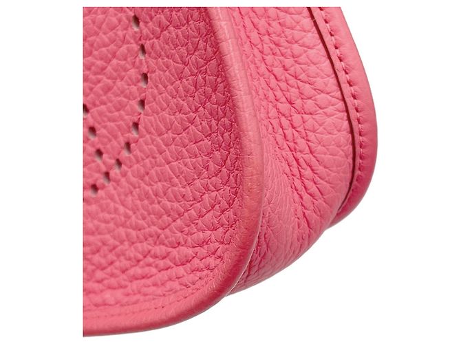 Hermès Borsa a tracolla Hermes Evelyne TPM Rosa Rosso - vista 8