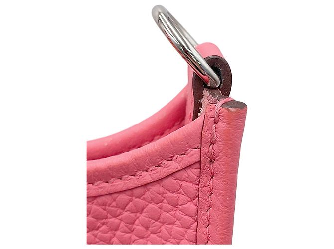 Hermès Borsa a tracolla Hermes Evelyne TPM Rosa Rosso - vista 9