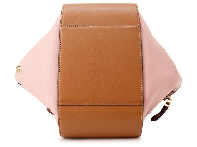 Bolsa Loewe Hammock Small em pele de vitelo granulada Marrom Rosa - vista 3