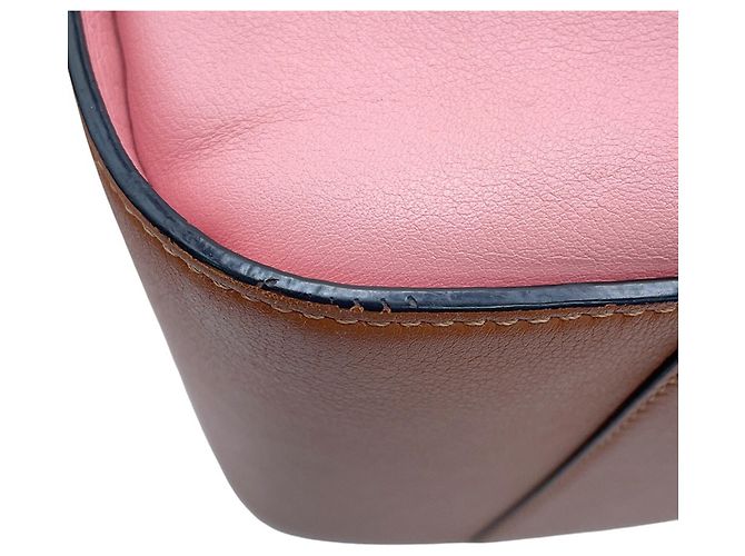Bolsa Loewe Hammock Small em pele de vitelo granulada Marrom Rosa - vista 9